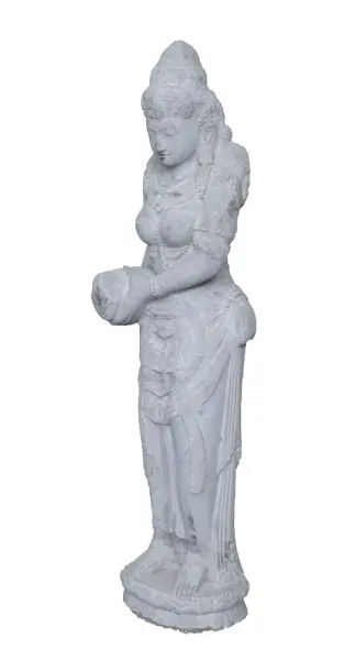 Product image 3 of the product “Standing Dewi Sri, cast stone, 123cm height, Natural ”